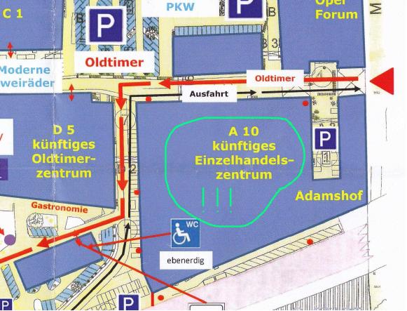 Ausschnitt aus dem Lageplan